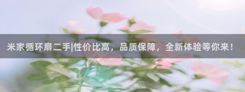凯发网官网：米家循环扇二手|性价比高，品质保障，全新体验等你来！