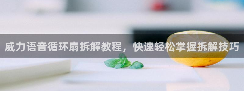凯发注册手机版官网：威力语音循环扇拆解教程，快速轻松掌握拆解技巧