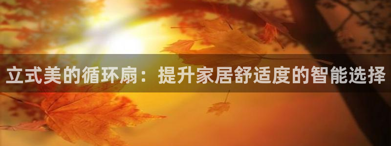 k8凯发官方找就送38：立式美的循环扇：提升家居舒适度的智能选择