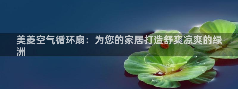 凯发旗舰：美菱空气循环扇：为您的家居打造舒爽凉爽的绿
洲