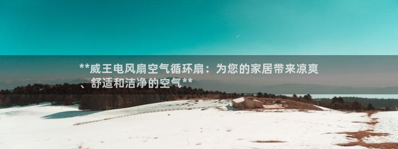 凯发国际平台官网：**威王电风扇空气循环扇：为您的家居带来凉爽
、舒适和洁净的空气**